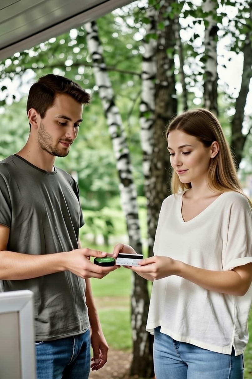 Contactless NFC payment with phone
